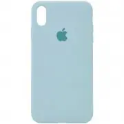 Чохол Silicone Case Full Protective (AA) для Apple iPhone XS Max (6.5") Бірюзовий / Turquoise