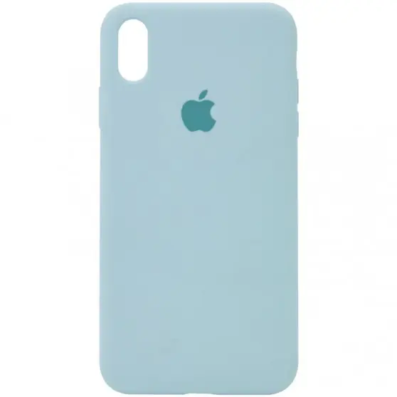 Чехол Silicone Case Full Protective (AA) для Apple iPhone XS Max (6.5") Бирюзовый / Turquoise