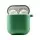 Силиконовый футляр с микрофиброй для наушников Airpods 1/2 Зеленый / Spearmint