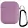 Силиконовый футляр с микрофиброй для наушников Airpods 1/2 Лиловый / Lilac Pride