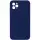 Чехол Silicone Case Square Full Camera Protective (AA) для Apple iPhone 11 Pro Max (6.5") Темно-синий / Midnight blue