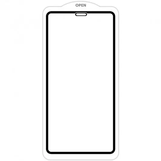 Защитное стекло SKLO 5D (тех.пак) для Apple iPhone 11 Pro Max (6.5") / XS Max Черный / Белая подложка