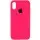 Чехол Silicone Case Full Protective (AA) для Apple iPhone XR (6.1") Розовый / Barbie pink