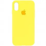 Чехол Silicone Case Full Protective (AA) для Apple iPhone XR (6.1") Желтый / Yellow