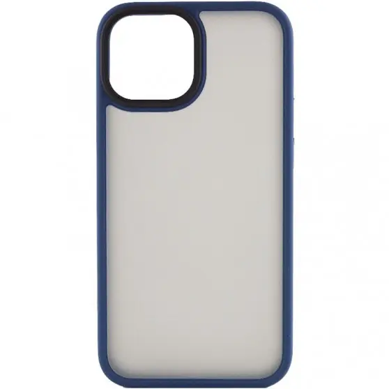 TPU+PC чехол Metal Buttons для Apple iPhone 13 (6.1") Синий