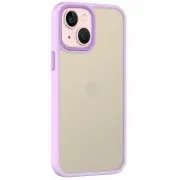 TPU+PC чохол Metal Buttons для Apple iPhone 13 (6.1") Бузковий