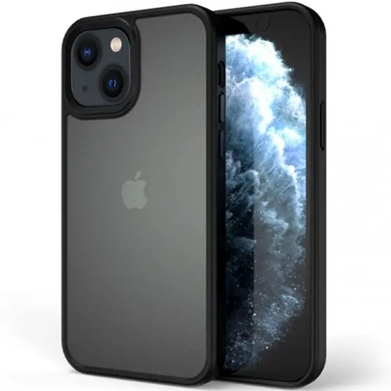 TPU+PC чохол Metal Buttons для Apple iPhone 13 mini (5.4") Чорний