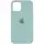 Чехол Silicone Case Full Protective (AA) для Apple iPhone 12 Pro / 12 (6.1") Бирюзовый / Beryl