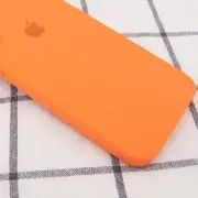 Чохол для iPhone XR Silicone Case Square Full Camera Protective (AA) (Помаранчевий / Papaya)