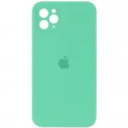 Чохол Silicone Case Square Full Camera Protective (AA) для Apple iPhone 11 Pro (5.8") Зелений / Spearmint