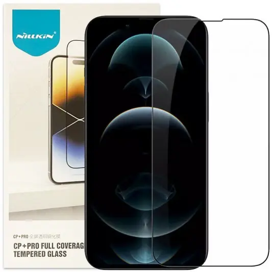 Захисне скло Nillkin (CP+PRO) для Apple iPhone 13 / 13 Pro / 14 / 16e (6.1") Чорний