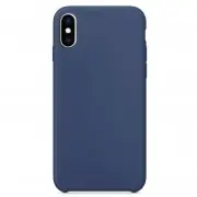 Чехол Silicone Case without Logo (AA) для Apple iPhone XS Max (6.5") Синий /  Blue Cobalt