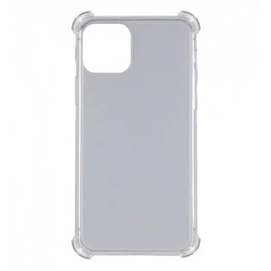 TPU чехол GETMAN Ease logo усиленные углы для Apple iPhone 12 Pro Max (6.7") Серый (прозрачный)