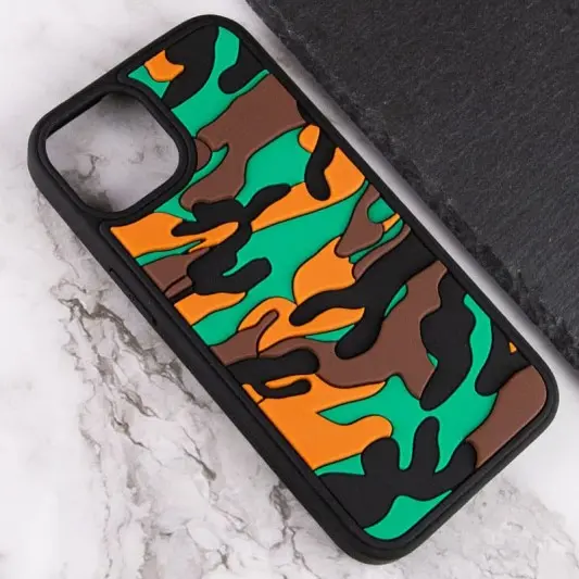 Чехол TPU+PC Army Collection для Apple iPhone 13 (6.1") Коричневый - изображение 2
