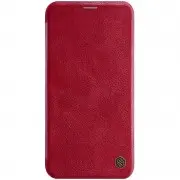 Шкіряний чохол (книжка) для iPhone 11 Pro (5.8") Nillkin Qin Series (Червоний)
