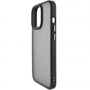 TPU+PC чохол для iPhone 12 Pro Max Metal Buttons (Чорний)