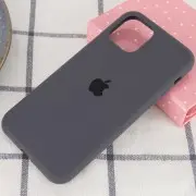 Чохол для iPhone 11 Pro Max Silicone Case Full Protective (AA) (Сірий / Dark Grey)
