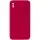 Чехол Silicone Case Square Full Camera Protective (AA) для Apple iPhone X / XS (5.8") Красный / Rose Red