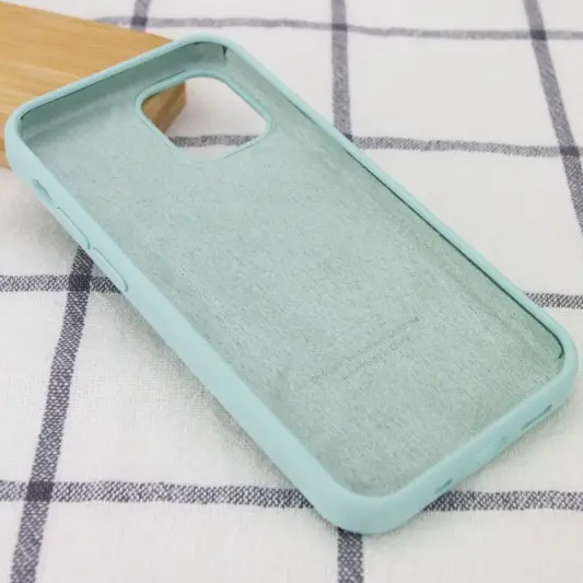 Чохол Silicone Case Full Protective (AA) для Apple iPhone 13 (6.1") Бірюзовий / Beryl - зображення 2 