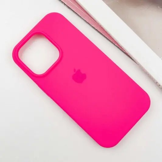 Чохол Silicone Case Full Protective (AA) для Apple iPhone 13 Pro Max (6.7") Рожевий / Barbie pink - зображення 1 
