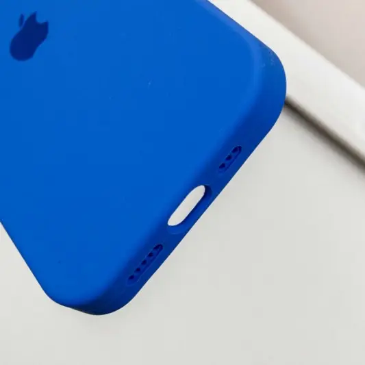 Чохол Silicone Case Full Protective (AA) для Apple iPhone 13 Pro Max (6.7") Синій / Capri Blue - зображення 4 