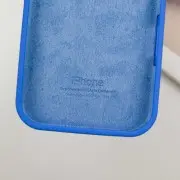 Чохол для iPhone 13 Pro Max Silicone Case Full Protective (AA) (Синій / Capri Blue)