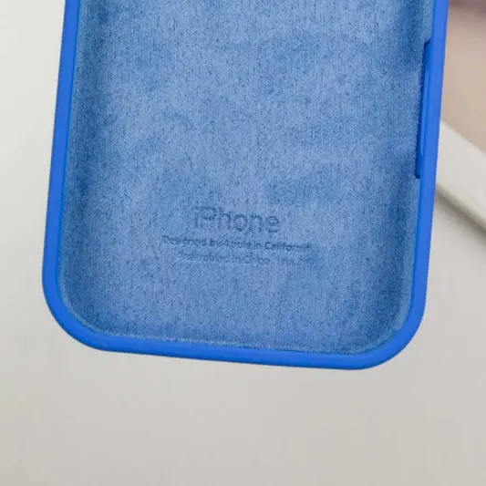 Чохол Silicone Case Full Protective (AA) для Apple iPhone 13 Pro Max (6.7") Синій / Capri Blue - зображення 5 