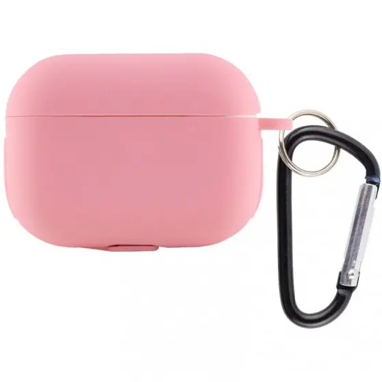 Силиконовый футляр New с карабином для наушников Airpods Pro