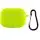 Силиконовый футляр New с карабином для наушников Airpods Pro Салатовый / Neon green