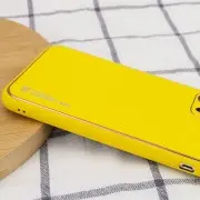 Шкіряний чохол для iPhone 13 Pro Xshield (Жовтий / Yellow)