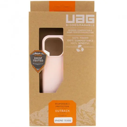 Чехол UAG OUTBACK BIO для Apple iPhone 13 mini (5.4") Розовый - изображение 4
