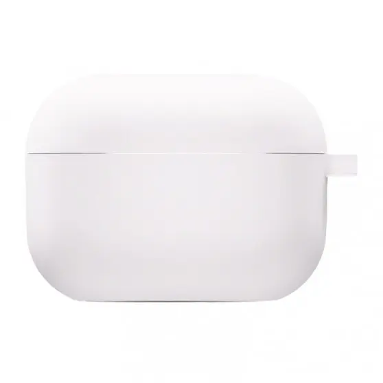 Силіконовий футляр з мікрофіброю для навушників Airpods 3 Білий / White