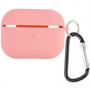 Силіконовий футляр з мікрофіброю для навушників Airpods 3 Рожевий / Pink