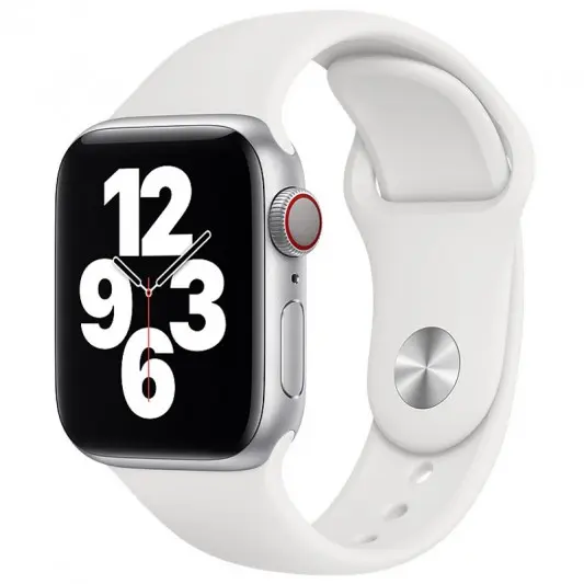 Силіконовий ремінець для Apple watch 42mm / 44mm (Білий / White)