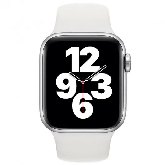 Силіконовий ремінець для Apple watch 42mm / 44mm (Білий / White) - зображення 1 