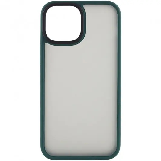 TPU+PC чехол Metal Buttons для Apple iPhone 13 (6.1") Зеленый