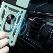 Удароміцний чохол Samsung Galaxy M52 - Camshield Serge Ring for Magnet (Зелений)