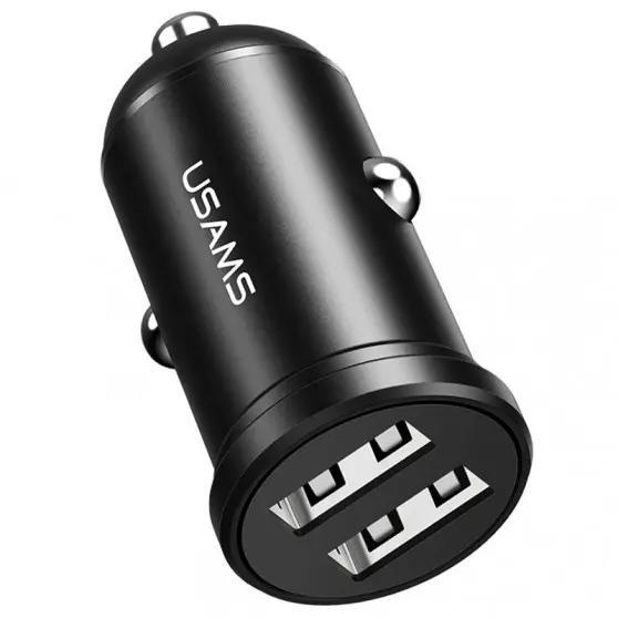 АЗУ Usams US-CC114 C20 Mini 2.4A (2USB-A) Черный