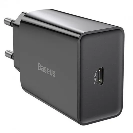 МЗП Baseus Speed Mini Quick Charger 20W (1USB-C) (CCFS-S) Чорний - зображення 1 