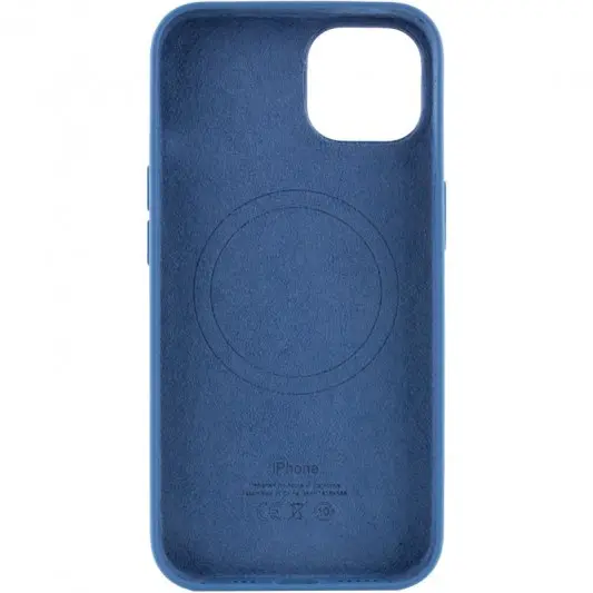 Чохол для iPhone 13 - Silicone case (AAA) full with Magsafe and Animation (Синій / Blue Jay) - зображення 2 