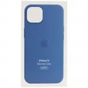 Чохол для iPhone 13 - Silicone case (AAA) full with Magsafe and Animation (Синій / Blue Jay)