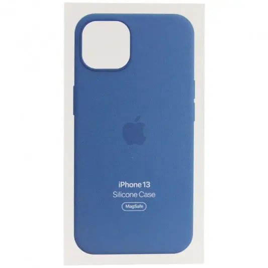 Чохол для iPhone 13 - Silicone case (AAA) full with Magsafe and Animation (Синій / Blue Jay) - зображення 4 