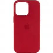 Чехол для iPhone 13 Pro - Silicone case (AAA) full with Magsafe and Animation (Красный / Red)