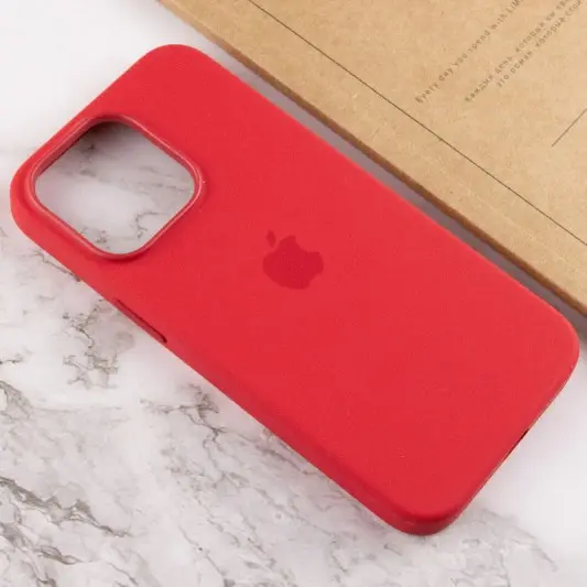 Чехол Silicone case (AAA) with Magsafe and Animation для Apple iPhone 13 Pro (6.1") Красный / Red - изображение 6