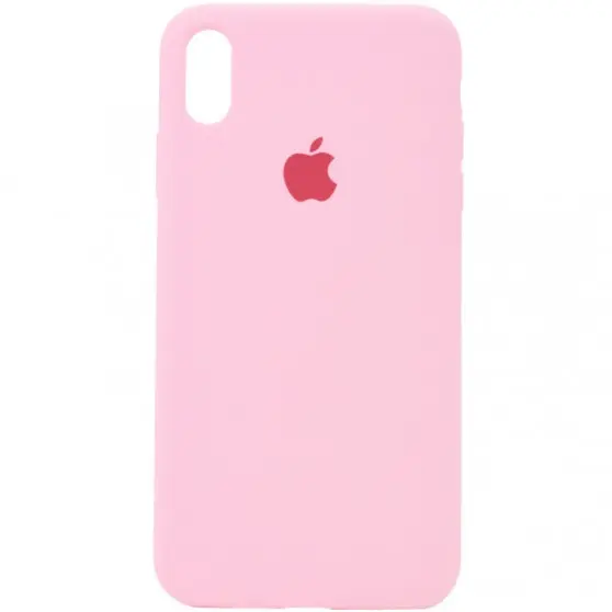 Чохол Silicone Case Full Protective (AA) для Apple iPhone XR (6.1") Рожевий / Light pink