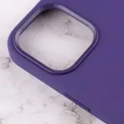 Чехол для Apple iPhone 12 Pro Max (6.7"") - Silicone case (AAA) full with Magsafe and Animation (Фиолетовый / Amethyst)