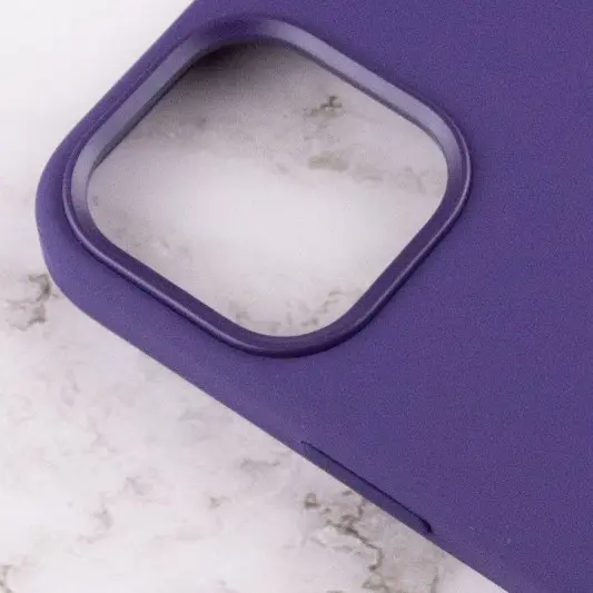 Чехол Silicone case (AAA) with Magsafe and Animation для Apple iPhone 12 Pro Max (6.7") Фиолетовый / Amethyst - изображение 5