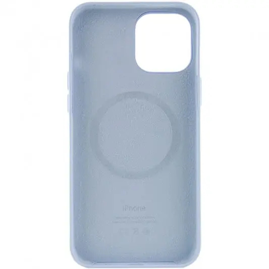 Чохол Silicone case (AAA) with Magsafe and Animation для Apple iPhone 12 Pro Max (6.7") Блакитний / Cloud Blue - зображення 2 