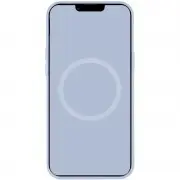 Чохол для Apple iPhone 12 Pro Max (6.7"") - Silicone case (AAA) full with Magsafe and Animation (Блакитний / Cloud Blue)