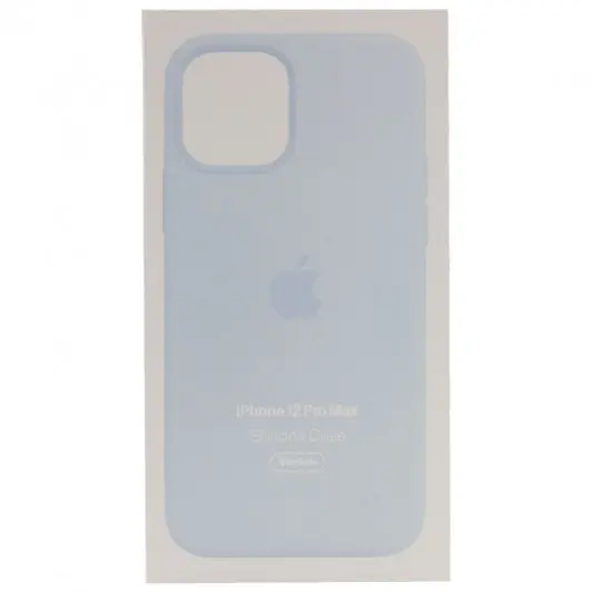 Чохол Silicone case (AAA) with Magsafe and Animation для Apple iPhone 12 Pro Max (6.7") Блакитний / Cloud Blue - зображення 4 